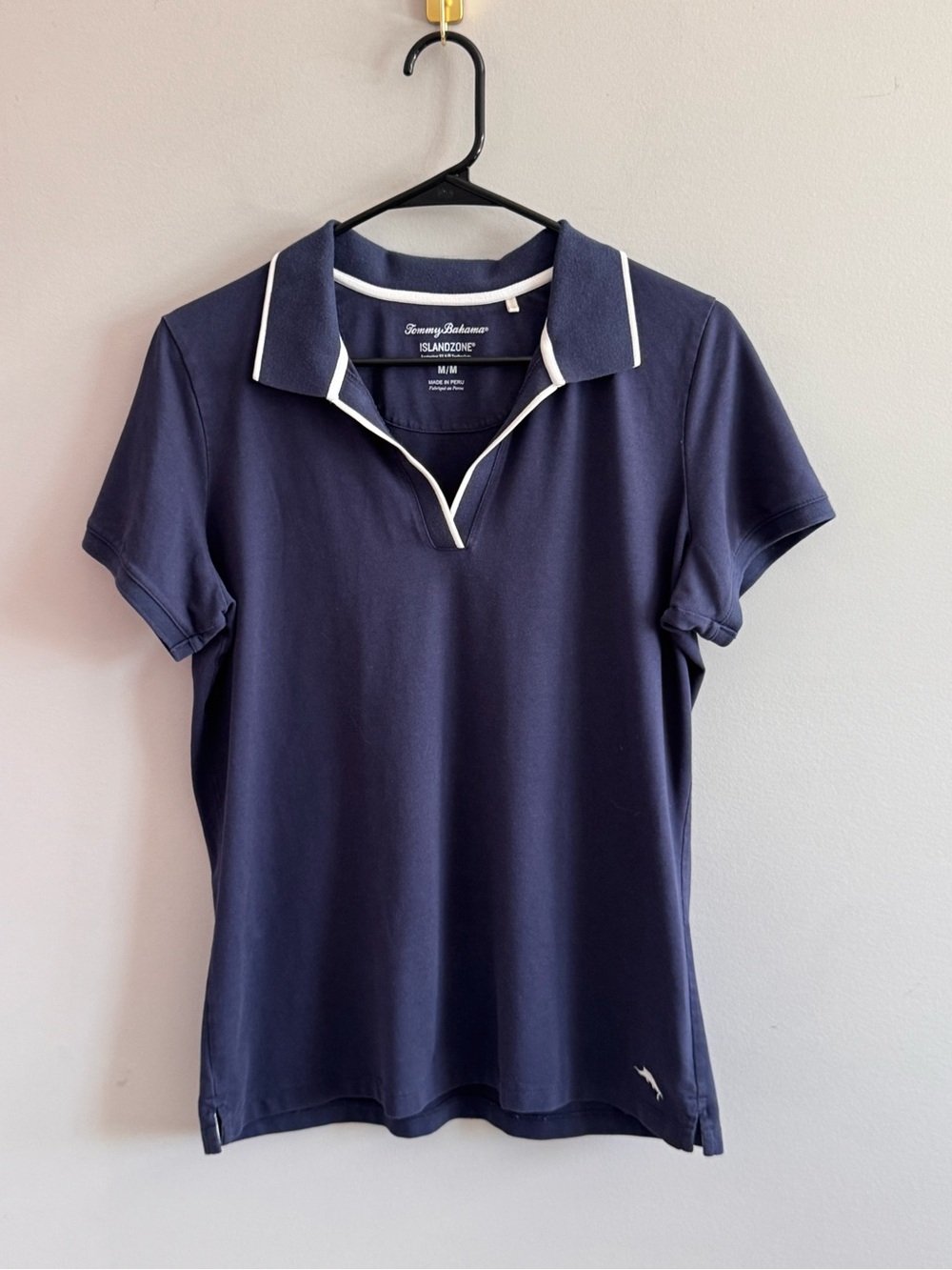 Tommy Bahama IslandZone Women’s M Navy 37.5 Tech Pima Cotton Polo